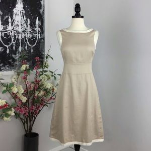 L.K.Bennett Linen June Dress NWT in Soft Biscuit